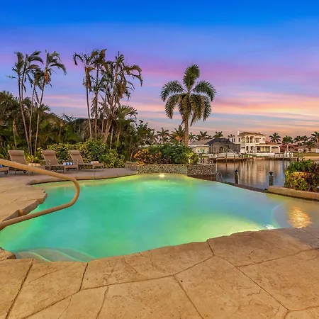 Heated Pool & Spa With Waterfall, Gulf Access, Dock & Outdoor Kitchen - Villa Camelia - Roelens